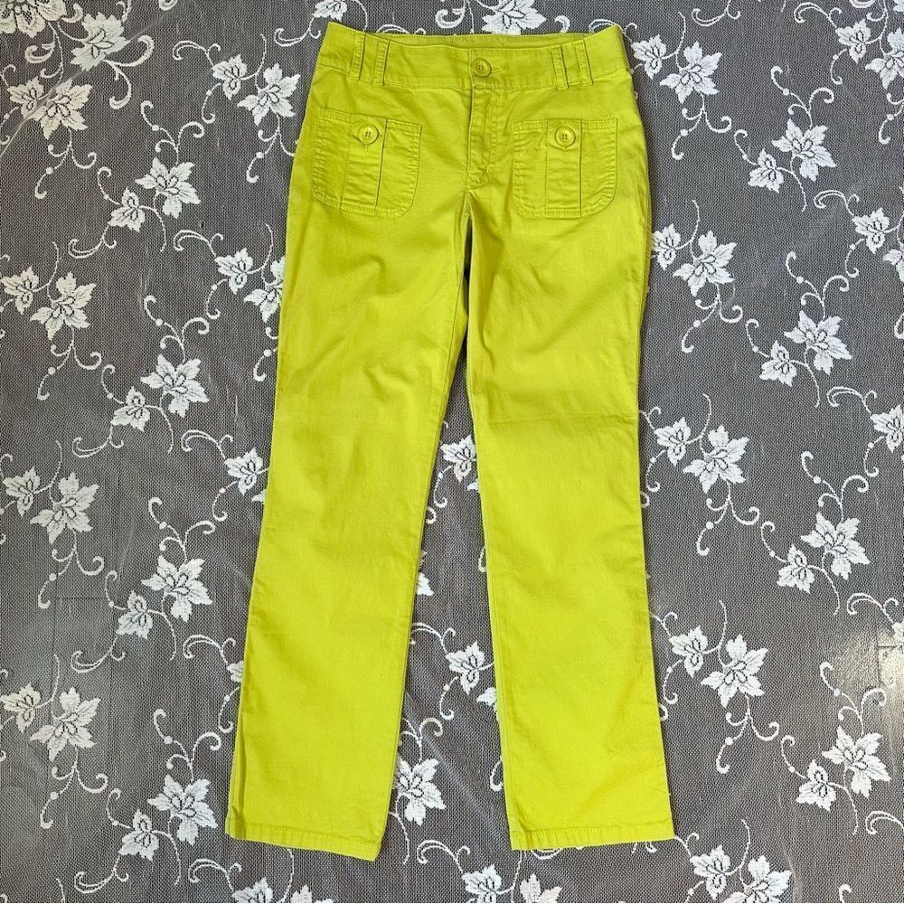 Vintage 90’s Moschino Bright Green Low Rise Pants - Picture 8 of 16